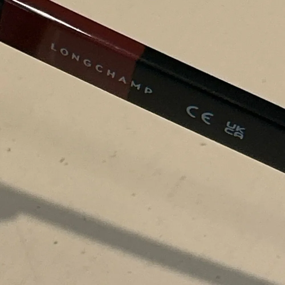 Longchamp Women's LO715S Cateye Frame Sunglasses Black Acetate Square Logo NWT